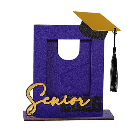 2026 Graduation Keepsake Photo Frame Wooden Display Stand for Stage Commemorative Home Desktop Memories