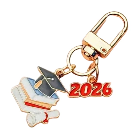 2026 Graduation Keychain Commemorative Cap Diploma Charm Alloy Keepsakes Gift For College University Students