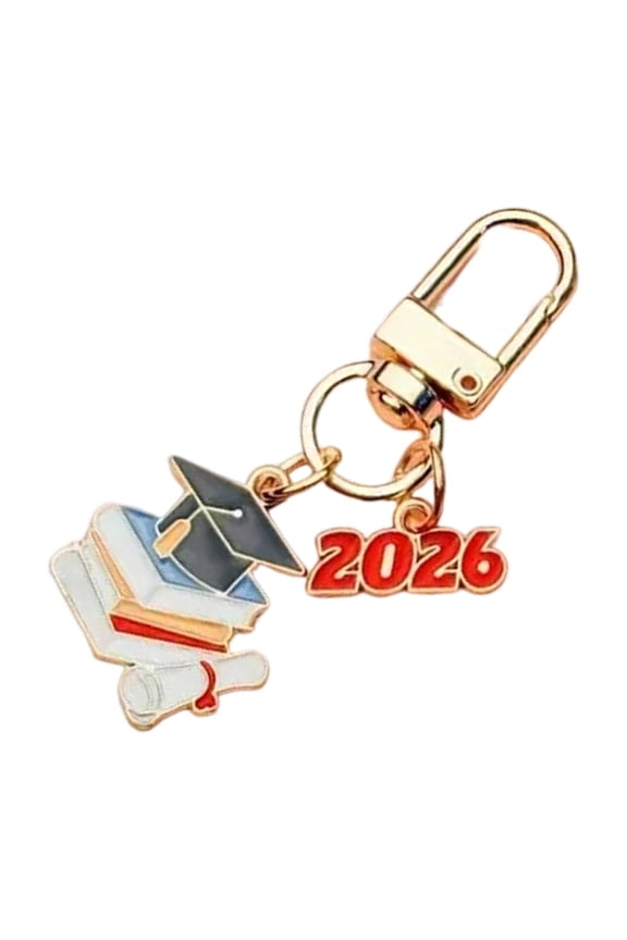 2026 Graduation Keychain Commemorative Cap Diploma Charm Alloy Keepsakes Gift For College University Students