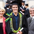 thumbnail image 1 of 2026 Graduation Lei, Handmade Ribbon Lei, Double Braided Ribbon Necklace, Unisex Graduation Gift for Graduates, 1 of 9
