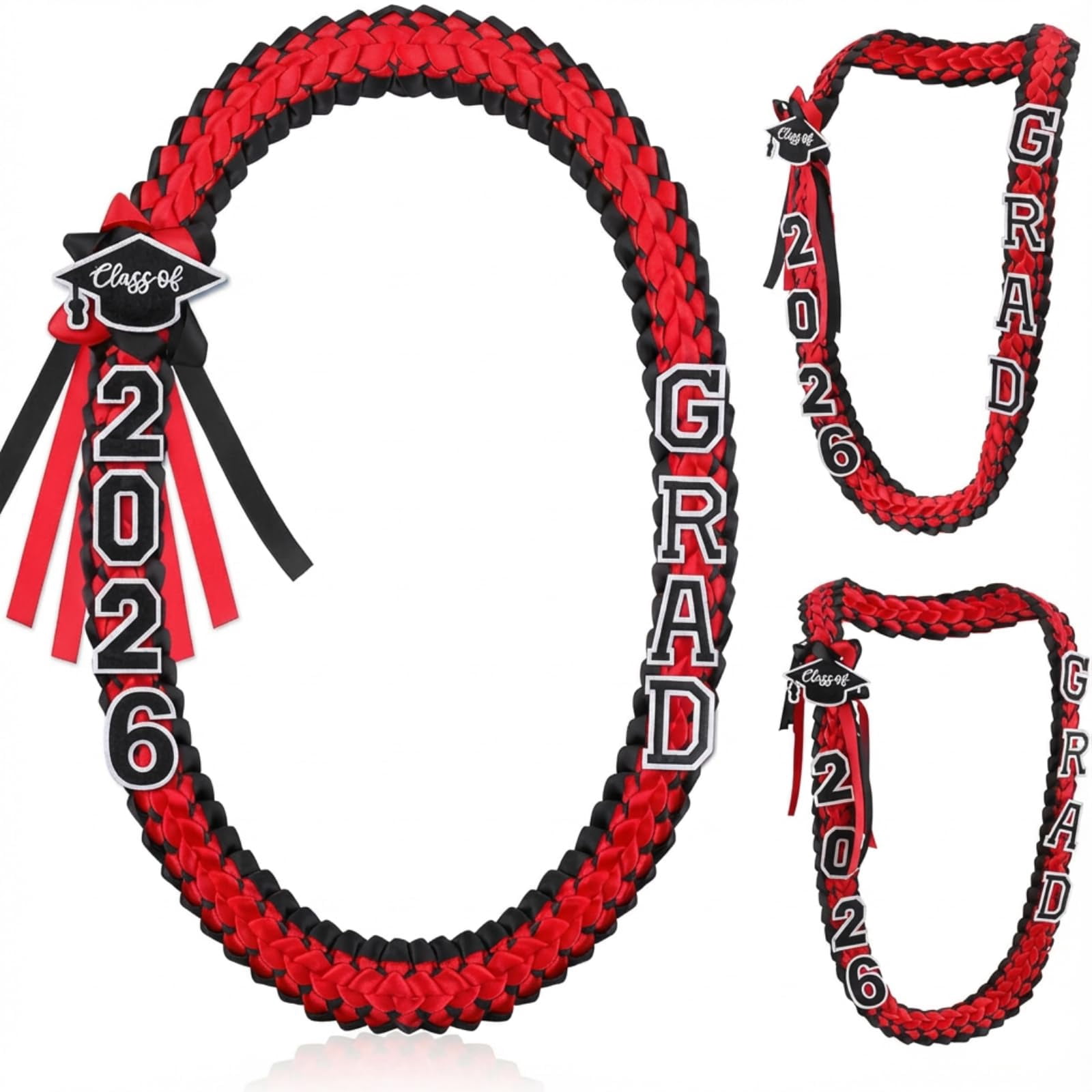 2026 Graduation Leis for Him Her, Handmade Ribbon Money Lei Necklace ...