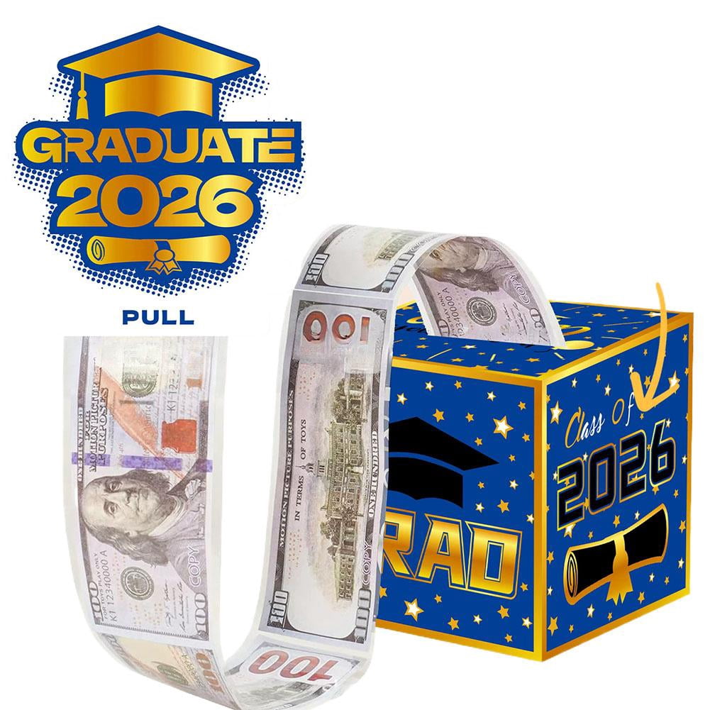 2026 Graduation Money Box Pull Gift Holder - Surprise Cash Box for ...