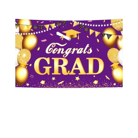 2026 Graduation Party Backdrop Congrats Grad Class of 2026 Large Banner ...