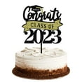 thumbnail image 1 of 2026 Graduation Party Cake Decoration Tools Cardstock Cake Insert Topper Party Supplies Birthday Graduation Celebration Cake Topper DIY Hanging Decor Creative Festive Accessories for Party Table, 1 of 5
