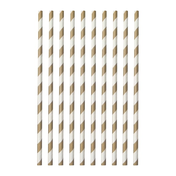 2026 Graduation Party Paper Straws 10PCS Disposable Drinking Straws for School Celebration Supplies, Red and Gold Graduation Party Tableware Decor