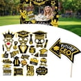 thumbnail image 1 of 2026 Graduation Photo Booth Props, Black Gold Graduation Photo Prop Frame & Grad Photo Booth Props, Funny Grad Party Selfie Props, Selfie Photo Frame for College Grad, Photo Props, 1 of 8