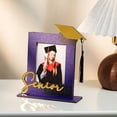 thumbnail image 1 of 2026 Graduation Photo Frame, Wooden Senior Photo Holder with Grad Cap, Desktop Commemorative Picture Frame, Graduation Keepsake Display Stand, 8.27 x 7.87 Inch, 1 of 5