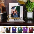 thumbnail image 1 of 2026 Graduation Picture Frame for Desk Display, Vertical Wooden Photo Frame with Cap and Tassel Décor, Tabletop Graduation Gift for Seniors, Students and Family, 1 of 6