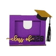 thumbnail image 1 of 2026 Graduation Picture Frame for Seniors – Wooden Desktop Photo Frame with Cap and Tassel Design, College and High School Grad Gift Keepsake Tabletop Decor, 1 of 5