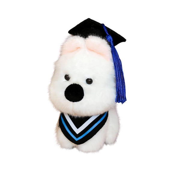 2026 Graduation Plush Puppy Dog Stuffed Animal with Graduation Cap & Gown – Adorable Commemorative Toy, for High School & College Graduates, Party Decor