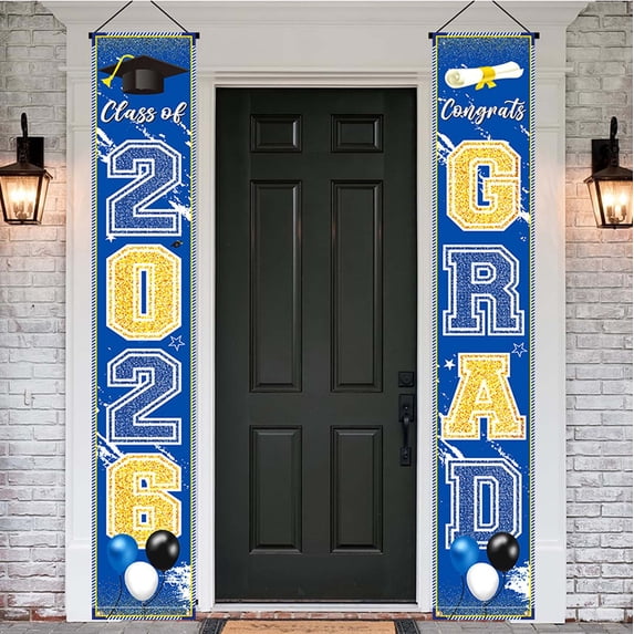 2026 Graduation Porch Sign, Large Graduation Banner for Class of 2026 ...