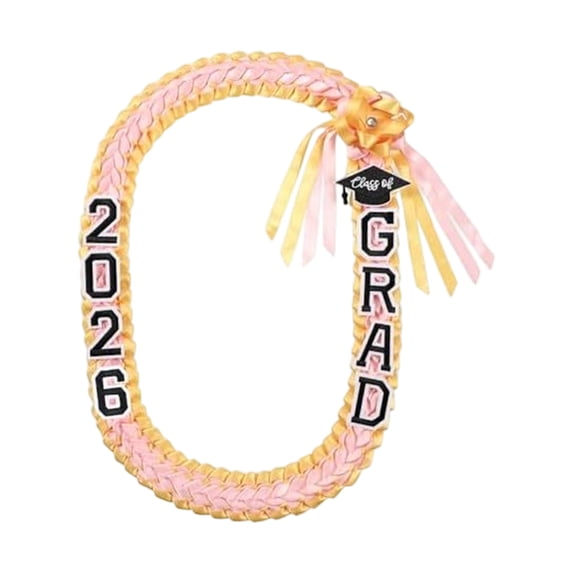2026 Graduation Ribbon Lei, Double Layer Woven Necklace, Honor Cord for ...