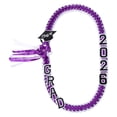 thumbnail image 1 of 2026 Graduation Ribbon Lei Necklace Class Of 2026 Grad Ribbon Money Lei Double Braided Graduation Lei Necklace Party Supplies 47.2in Multi Color, 1 of 6