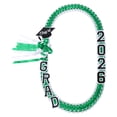 thumbnail image 1 of 2026 Graduation Ribbon Lei Necklace Class Of 2026 Grad Ribbon Money Lei Double Braided Graduation Lei Necklace Party Supplies 47.2in Multi Color, 1 of 6
