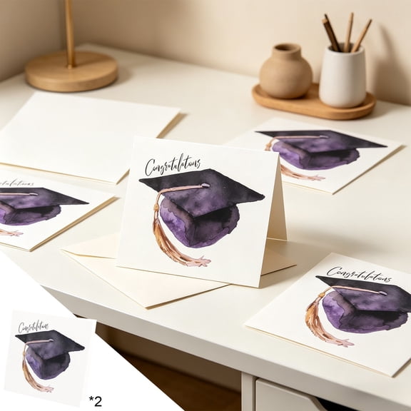 2026 Graduation Season Greeting Cards - Funny Mortarboard Themed Grad Cards Creative Blessing Postcard Gift Keepsake for Graduates Graduation Party Congratulation Use