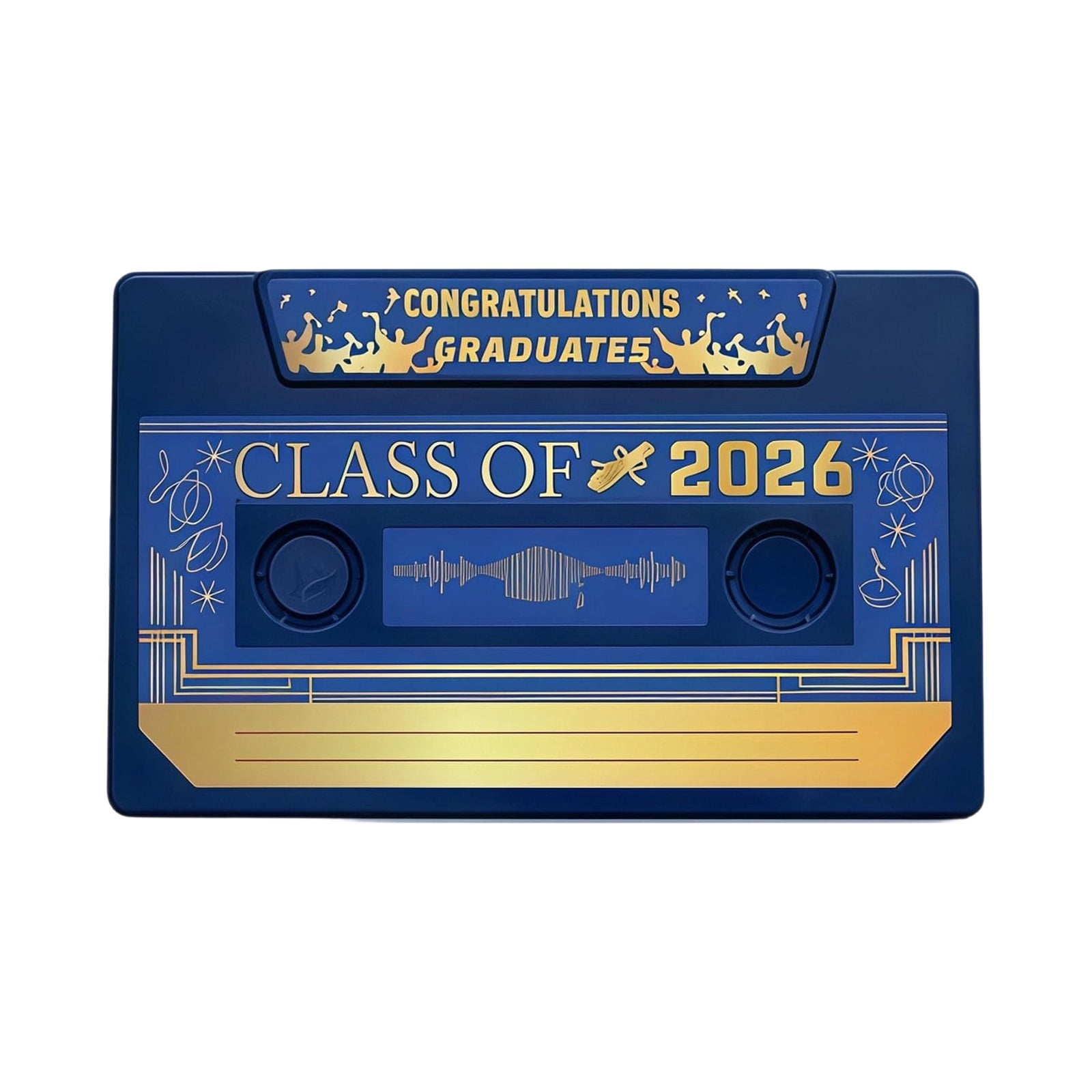 2026 Graduation Season Voice Message Card: A retro cassette-style message card for recording creative graduation wishesâthe gift for classmates and teachers,Blue