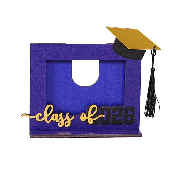 2026 Graduation Season Wooden Photo Frame Desktop Ornaments, Picture Frame Tabletop Display, Graduation Photographs Storage Frame Commemorative Decorations, Graduation Season for College Gift