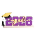 thumbnail image 1 of 2026 Graduation Season Wooden Tabletop Ornament, Holiday Decorative Gift for Graduate Celebration, 11.8"x5.5", 1 of 7