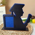 thumbnail image 1 of 2026 Graduation Silhouette Picture Frame - Wooden Tabletop Photo Frame with Graduate Cap & Diploma Design, Graduation Gift for High School & College Seniors, 1 of 8