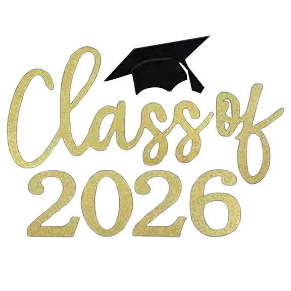 2026 Graduation Sticker, Grad Party Backdrop Decal, Congrats Grad Wall Art, Graduation Balloon Arch Decor, Class Of 2026 Vinyl, Grad Home Decoration, 2026 Grad Sticker