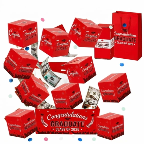2026 Graduation Surprise Explosion Gift Box, DIY Pop up Cash Money Holder