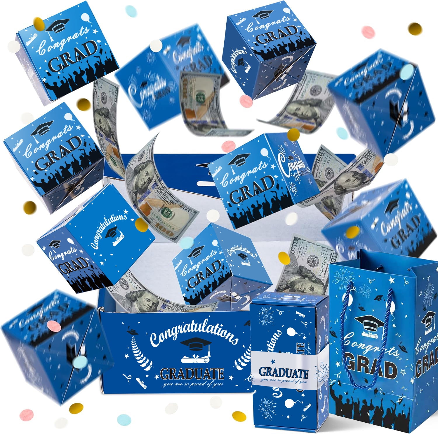 2026 Graduation Surprise Gift Box Explosion for Money, Surprise ...