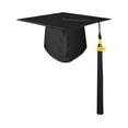 thumbnail image 1 of 2026 Graduation Tassel, Graduation Tassel, Graduation Cap Topper, Graduation Hat Decorations, 8 in Black Doctoral Headwear, College Commencement, 1 Pc, 1 of 6