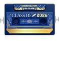 thumbnail image 1 of 2026 Graduation Voice Recordable Card, Retro Cassette Tape Talking Greeting Card, 5 Min Recording Funny Keepsake Gift for Grads (blue), 1 of 5