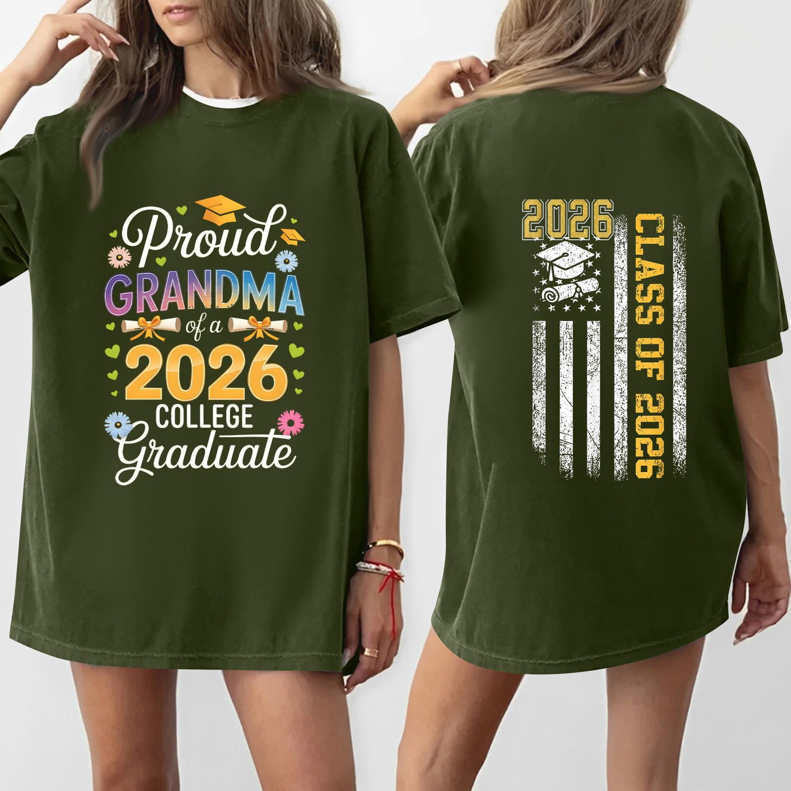 2026 Graduation Women's Tops, Lightweight Women Tops, Short Sleeve ...