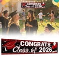 thumbnail image 1 of 2026 Graduation Yard Banner, 2026 Graduation Decorations, Graduation Banner, Class of 2026 Congrats Grad Glitter Decor, Outdoor Graduation Party Banner for College Porch Yard Decor Red 1Pcs, 1 of 9