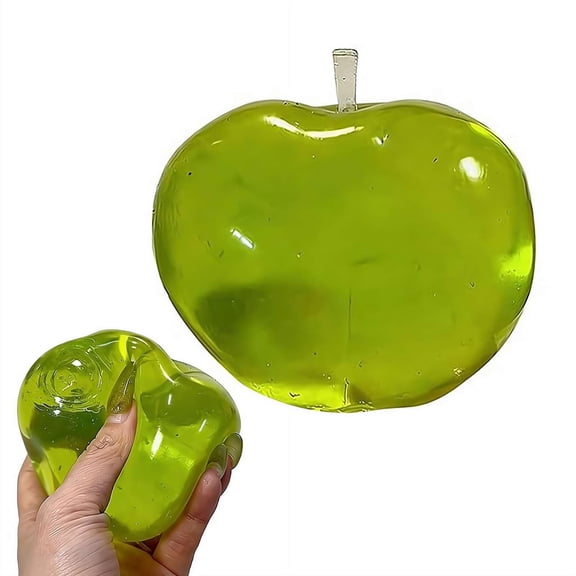 2026 Green Apple Fruit Squishies - Slow Rising Sensory Stress Ball