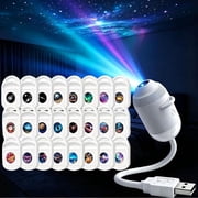 2026 HD Smart Dynamic 5D Holographic Night Light Projector, Plug and Play HD 2-in-1 Galaxy Star Projector, 360° Adjustable Hd Galaxy