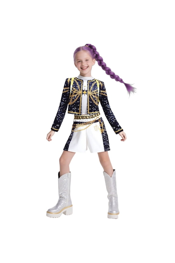 2026 Halloween Costume - Popular Star Stage Costume Cosplay Outfits, Halloween Cosplay Party Bodysuit Costumes, Live Cosplay Anime Idol Uniform for Fans Size:110