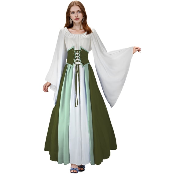2026 Halloween Costume Renaissance Faire Costume Women Pirate Dress Off Shoulder High Low Victorian Steampunk Dress