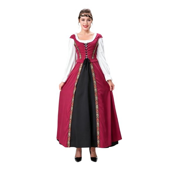 2026 Halloween Costume Women's Corset Gothic Dress Suspenders Medieval Dresses Ladies Sleeveless Halloween Costume Victorian Clothes