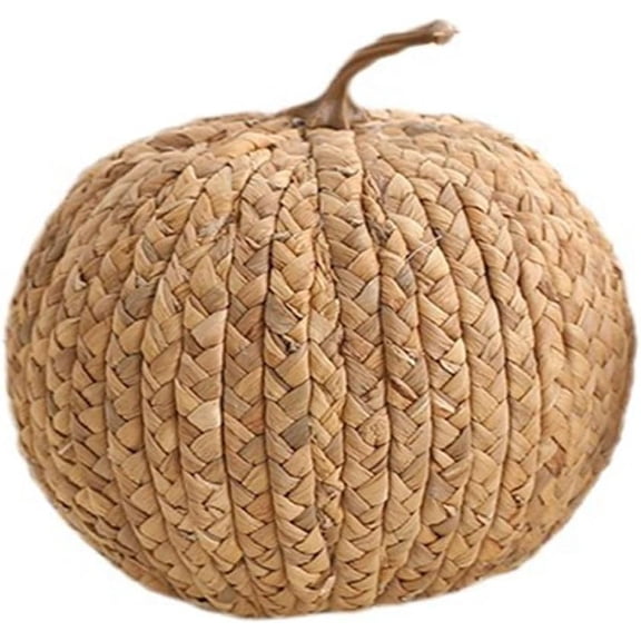 2026 Halloween Decoration Handmade Woven Pumpkin Decor | Woven Pumpkin Halloween Indoor Decoration Wicker Textured Room House Table Display