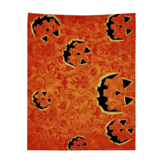 2026 Halloween Indooor Decoration Halloween Flannel Throw Blanket Ghost Pumpkin Print Washable All Season Sofa Bed Blanket