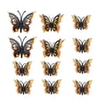thumbnail image 1 of 2026 Halloween Indoor Decorations 12PC Halloween Butterflys Decor For Home Decor DIY Wall Decal Bathroom Indoor Hallowmas Party Supplies 3 Different Sizes Realistic PVC Scary Black Sticker, 1 of 7