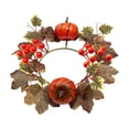 thumbnail image 1 of 2026 Halloween Indoor Decorations Halloween Door Wreath Maple Leaves Garland Fall Winter Wreath For Christmas Thanksgiving Home Ornament Decoration, 1 of 7