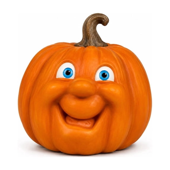 2026 Halloween Outdoor Decorations Funny Smiling Pumpkin Figurine Halloween Whimsical Pumpkin Decor Tabletop Ornament For Home Office And Festive Decoration