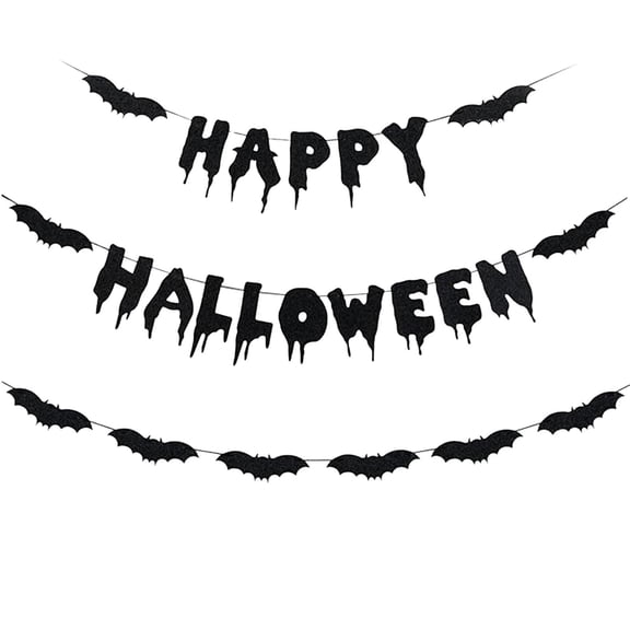 2026 Halloween Outdoor Decorations Halloween Drip Letter Pick One From Two Styles Paper Garland Fireplace Mantel Indoor Doorway House Party Hanging Decoration