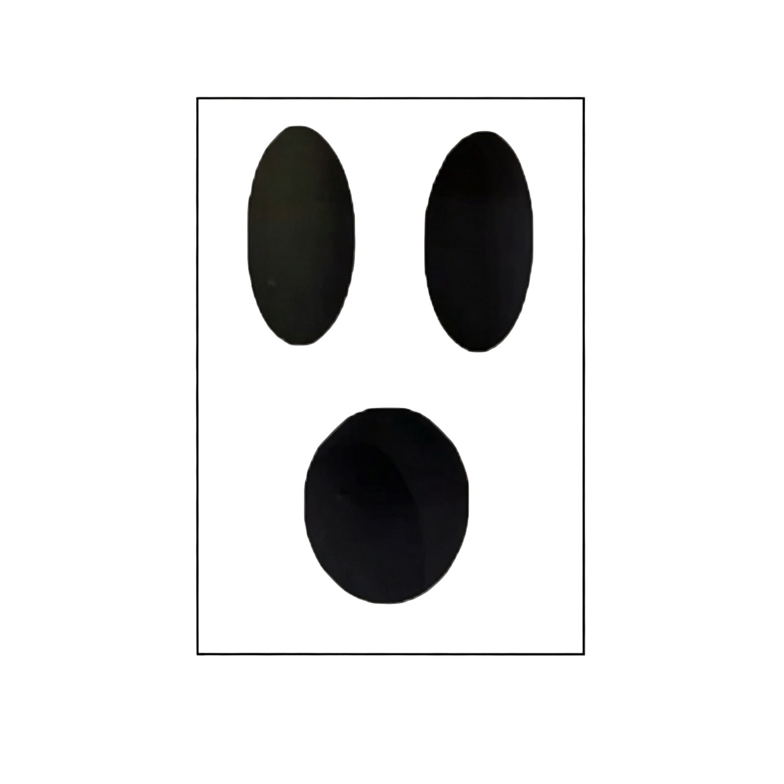 2026 Halloween Outdoor Decorations Halloween Ghost Face Stickers Black ...