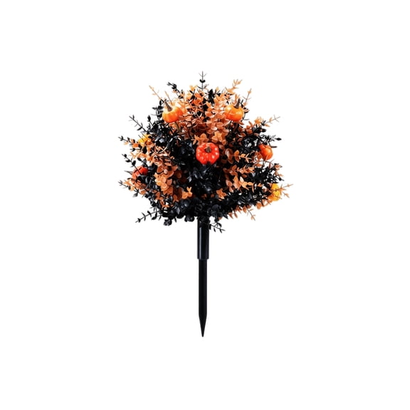 2026 Halloween Pumpkin Floral Stake Tree, Artificial Gothic Decor Flower Stake, Versatile Decor for Indoor Outdoor Seasonal Display (Pumpkin)