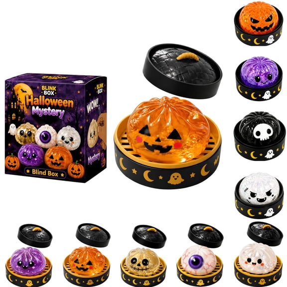 2026 Halloween Spooky Ghost Dumpling, Slow Stretchy Stress Relief Fidget Squishy with Steamer, Ideal for Party Favors & Birthday Gifts