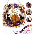 thumbnail image 1 of 2026 Halloween Witch Friendship Diamond Art Window Suncatcher - Halloween Pearl Art Kit, Double-Sided Acrylic Sun Catcher, Diamond Art Hanging Kits for Adults Beginners, 1 of 8