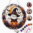 thumbnail image 1 of 2026 Halloween Witch Friendship Diamond Art Window Suncatcher - Halloween Pearl Art Kit, Double-Sided Acrylic Sun Catcher, Diamond Art Hanging Kits for Adults Beginners, 1 of 8