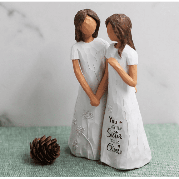 2026 Hand in Hand Sister Statue 2026- Friendship Figurine, Sisterhood Souvenir, Heartwarming Gift for Best Friends, Family Love Decor,Gifts for Sister