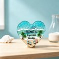 thumbnail image 1 of 2026 Handmade Resin Ocean Pocket Heart, Mini Sea Glass Beach Inspired Ornament, Portable Coastal Themed Pocket Hug Keepsake for Desktop Car Home Decor, Thoughtful Gift for Women Friends, 1 of 6
