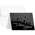 thumbnail image 1 of 2026 Happy New Year – Blank Holiday Greetings Fold Over Cards & Envelopes – for Christmas and New Year’s Gifts and Presents | 10 Cards and 10 Envelopes per Pack | 4.25 x 5.5” (Black), 1 of 7
