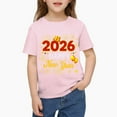 thumbnail image 1 of 2026 Happy New Year Shirt 𝓴𝓲𝓭𝓼 Black T-Shirt With Gold Glitter Design, Festive Party Tee For New Year Celebration, Casual Holiday Top For 𝓴𝓲𝓭𝓼 110, 1 of 7